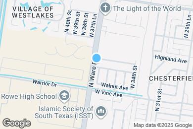 Map image of the property - 3808 La Vista Ave