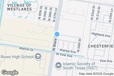 Map image of the property - 4100 La Vista Ave