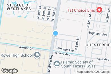 Map image of the property - 4200 La Vista Ave
