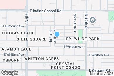 Map image of the property - 1006 E Clarendon Ave