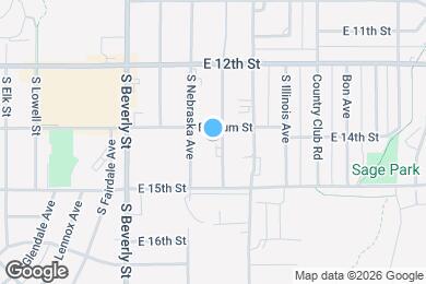 Map image of the property - 1420 S Pennsylvania Ave