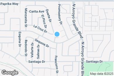 Map image of the property - 1641 Duarte Dr