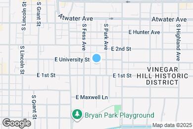Map image of the property - 722 E University St