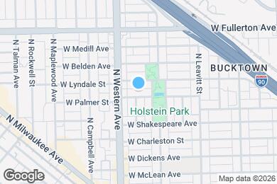 Map image of the property - 2330 W Palmer St