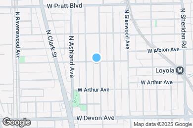 Map image of the property - 1503 W Albion Ave