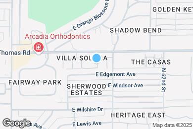 Map image of the property - 5945 E Thomas Rd