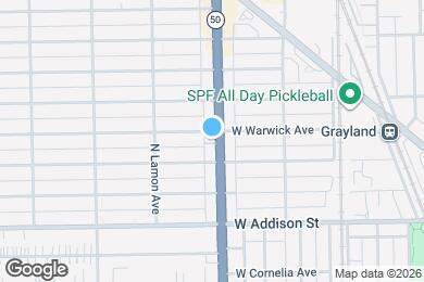 Map image of the property - 3716 N Cicero Ave