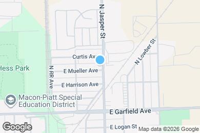 Map image of the property - 1180 E Mueller Ave