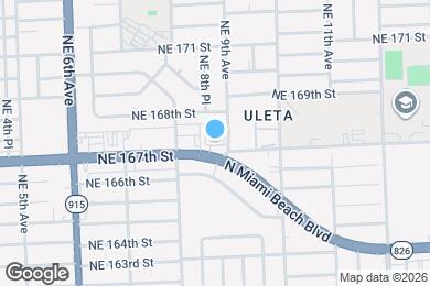 Map image of the property - 16740 NE 9th Ave