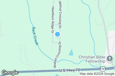 Map image of the property - 614 Walnut Crossing Dr