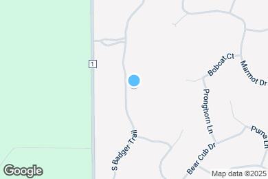 Map image of the property - 498 S Badger Trail