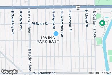 Map image of the property - 3807 N Whipple St