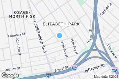 Map image of the property - 1514 17th Ave N