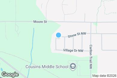 Map image of the property - 9310 Cedar Ridge Dr NW