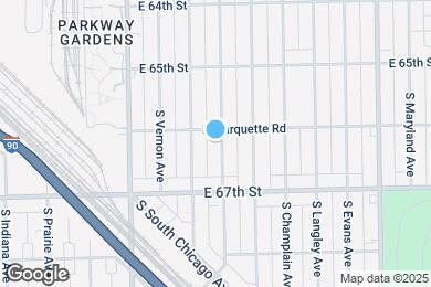 Map image of the property - 6610 S Rhodes Ave