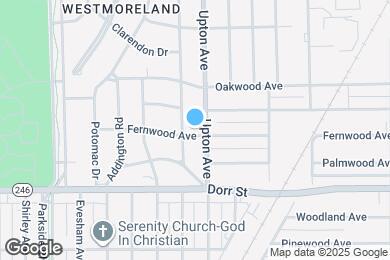 Map image of the property - 1912 Fernwood Ave