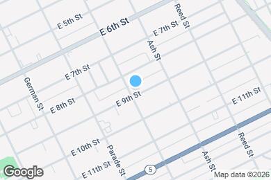 Map image of the property - 508 E 9th St