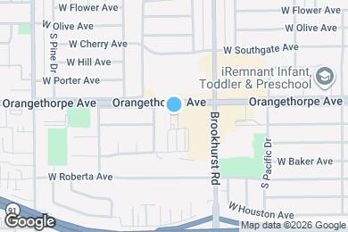 Map image of the property - 1840 W Orangethorpe Ave