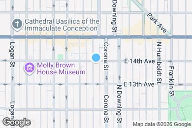 Map image of the property - 1365 N Corona St