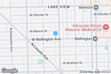 Map image of the property - 1210 W Wellington Ave