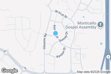 Map image of the property - 23801 W 92nd Ter