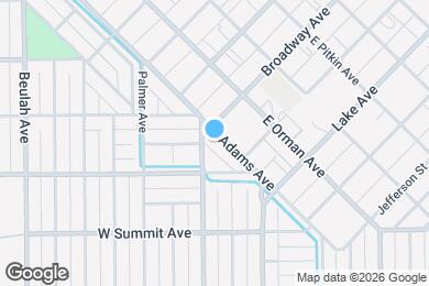 Map image of the property - 209 E Adams Ave