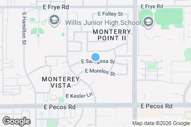 Map image of the property - 857 E Saragosa St
