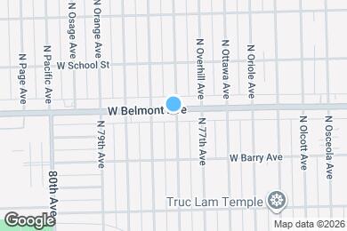 Map image of the property - 7733 W Belmont Ave
