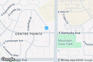 Map image of the property - 16761 E Kentucky Ave