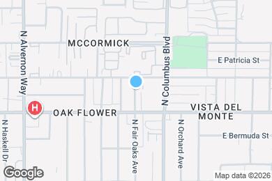 Map image of the property - 2852 N Fair Oaks Ave