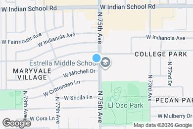 Map image of the property - 7501 W Whitton Ave