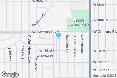 Map image of the property - 10025 S Gramercy Pl