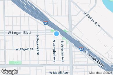 Map image of the property - 2453 W Logan Blvd