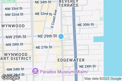 Map image of the property - 2800 NE 2nd Ave