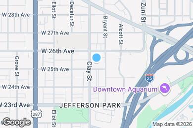 Map image of the property - 2633 W 25th Ave