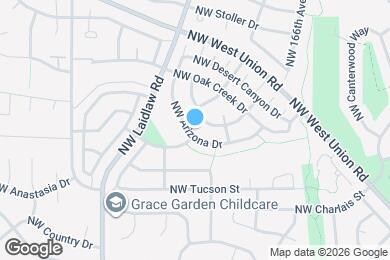Map image of the property - 16827 NW Arizona Dr