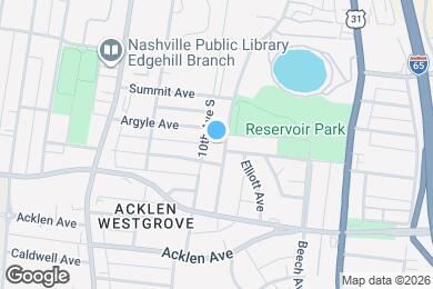 Map image of the property - 1703 Hillside Ave