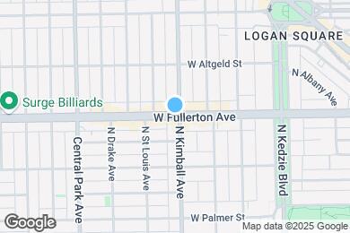 Map image of the property - 3405 W Fullerton Ave