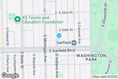 Map image of the property - 5433 S Indiana Ave