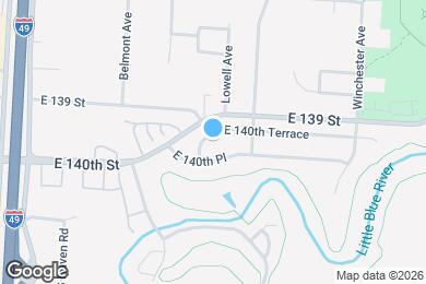 Map image of the property - 6301 E 140th Terrace