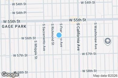Map image of the property - 5600 S Francisco Ave