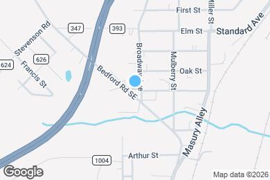 Map image of the property - 1396 Broadway St