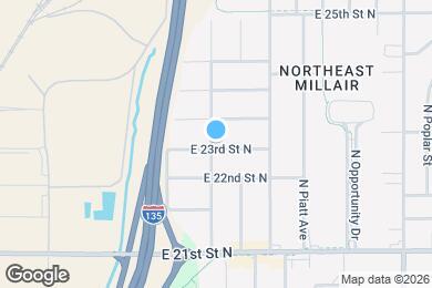 Map image of the property - 1804 E 23rd St N