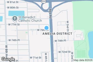 Map image of the property - 7599 W 4th Ct
