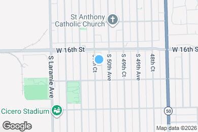 Map image of the property - 1621 50th Ct