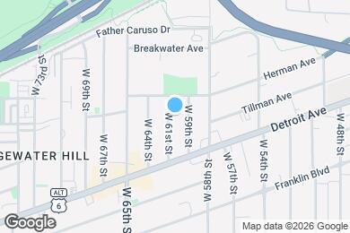 Map image of the property - 1335 W 61st St