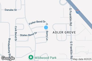 Map image of the property - 8138 States Bend Dr