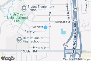 Map image of the property - 2329 Belton Dr