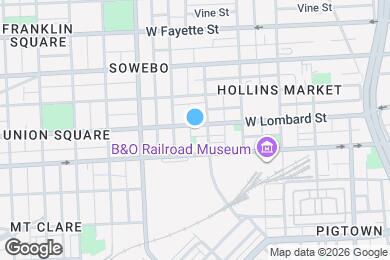 Map image of the property - 1111 W Lombard St