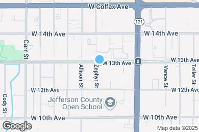 Map image of the property - 1280 Zephyr St